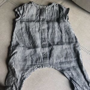 Striped Linen Romper